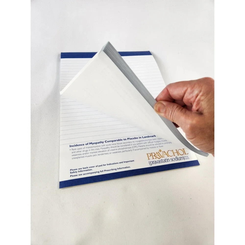 Vintage Pharmaceutical Drug Rep Full Size Memo Notepad Tear Off Pravachol Statin